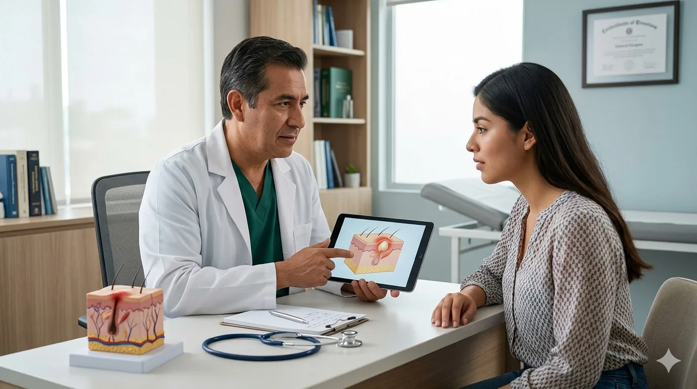 ¿Qué médico trata los abscesos en Naucalpan?